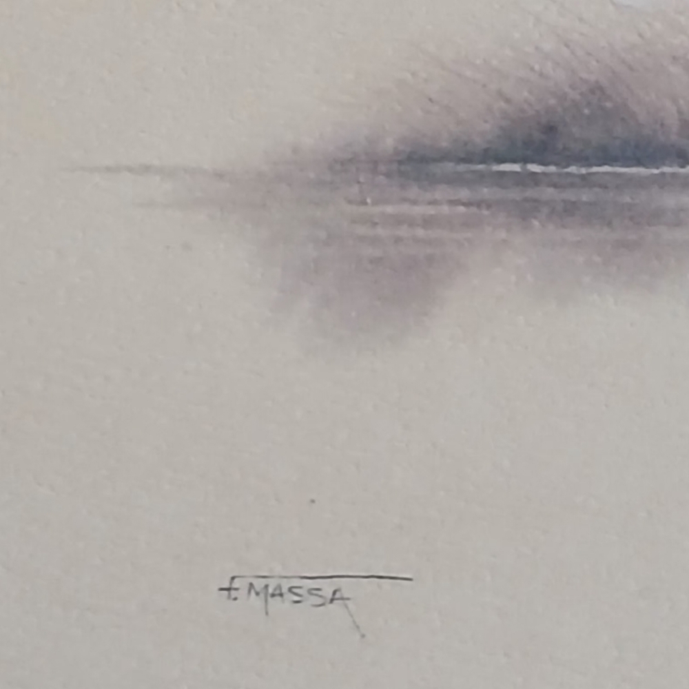 Vintage F. Massa Landscape Print | Very Heavy - Picture 6 of 11